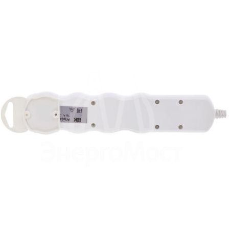 Колодка удлинителя 4-мест. с заземл. с выкл. РПр04В IEK WYP10-D-KP-16-04-ZKS-K01