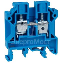 Клемма проходная винтовая OptiClip CTS-6-I-BU-41A-(0.5-6) син. КЭАЗ 289776