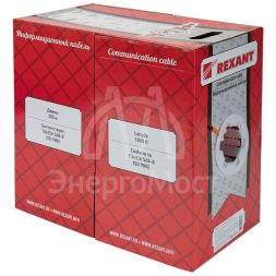 Кабель FTP 4х2х24AWG CAT5e 305м нг(А)-HF (м) Rexant 01-0150