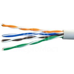 Кабель витая пара U/UTP кат.5E 4х2х24AWG solid Cu LSZH нг(А)-HF In. Premium 305м (м) SUPRLAN 01-0307-1