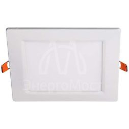 Светильник светодиодный ультратонкий встраив. PPL-S 9Вт 6500К IP40 WH 145мм квадрат Jazzway 5008281A