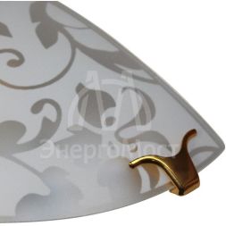 Светильник НББ 21-60 &amp;quot;Эрика&amp;quot; 300/2 М19 1х60Вт E27 IP20 матовый бел./клипса зол. (инд. упак.) Элетех 1005204376