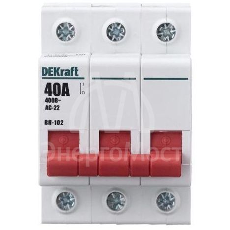 Выключатель-разъединитель 3п 40А ВН-102 SchE 17026DEK