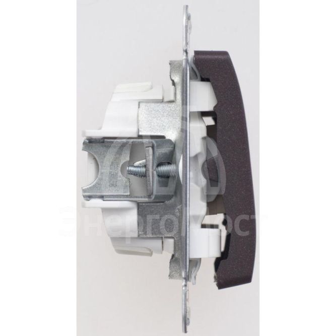 Механизм переключателя проходного 2-кл. СП Glossa 10А IP20 (сх. 6/2) 10AX шоколад. SchE GSL000865