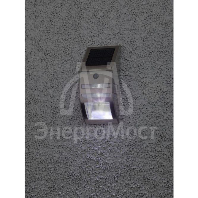 Светильник фасадный ERAFS012-26 Хром 3LED 50лм солнечная батарея ЭРА Б0044252