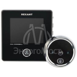 Видеоглазок дверной DV-113 с цветным LCD-дисплеем 2.8дюйм с функцией звонка и записи фото встр. аккум. Rexant 45-1113