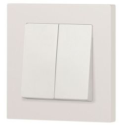 Выключатель 2-кл. СП Accent 6-104-06 10А IP20 250В AL/CU перламутр. Intro Б0063491