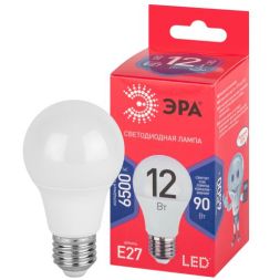 Лампа светодиодная A60-12W-865-E27 R (диод груша 12Вт холод. E27) Эра Б0045325