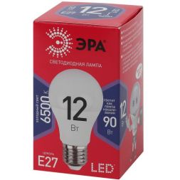 Лампа светодиодная A60-12W-865-E27 R (диод груша 12Вт холод. E27) Эра Б0045325