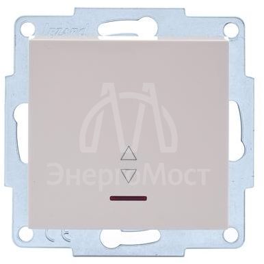 Механизм выключателя 2-кл. с индик. СП VESNA кремов. LEZARD 742-0388-112
