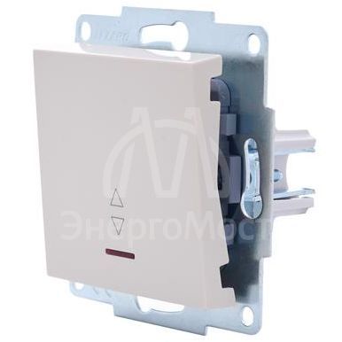 Механизм выключателя 2-кл. с индик. СП VESNA кремов. LEZARD 742-0388-112