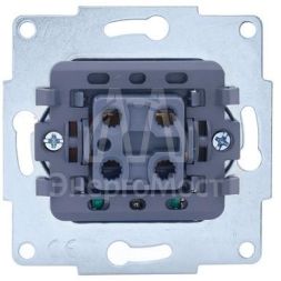 Механизм выключателя 2-кл. с индик. СП VESNA кремов. LEZARD 742-0388-112