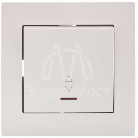 Механизм выключателя 2-кл. с индик. СП VESNA кремов. LEZARD 742-0388-112