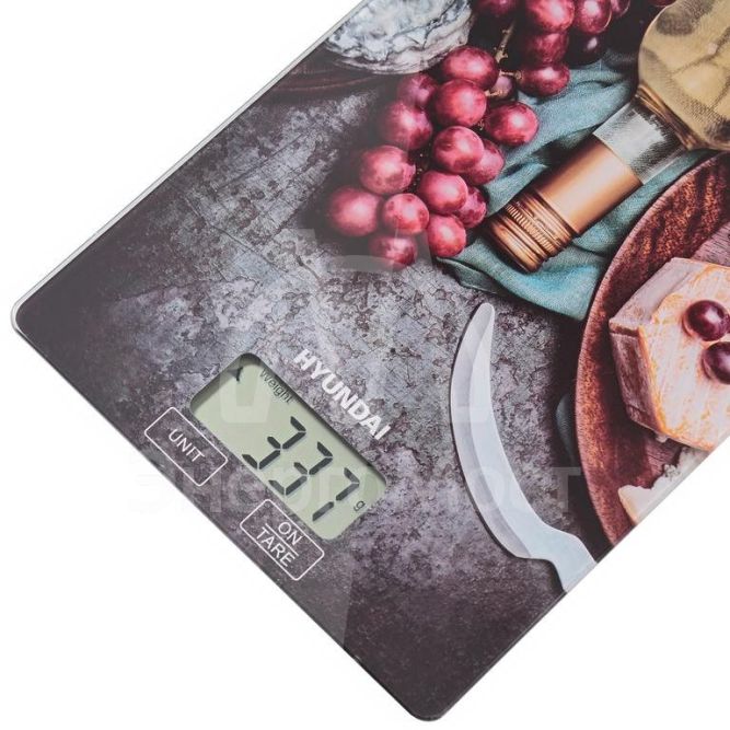 Весы кухонные электронные HYS-KG221 макс.вес 5кг рисунок HYUNDAI 1195241