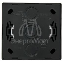 Розетка 1-мест. с заземл. LETO ПБТ черн. бархат LEZARD 752-4200-122B