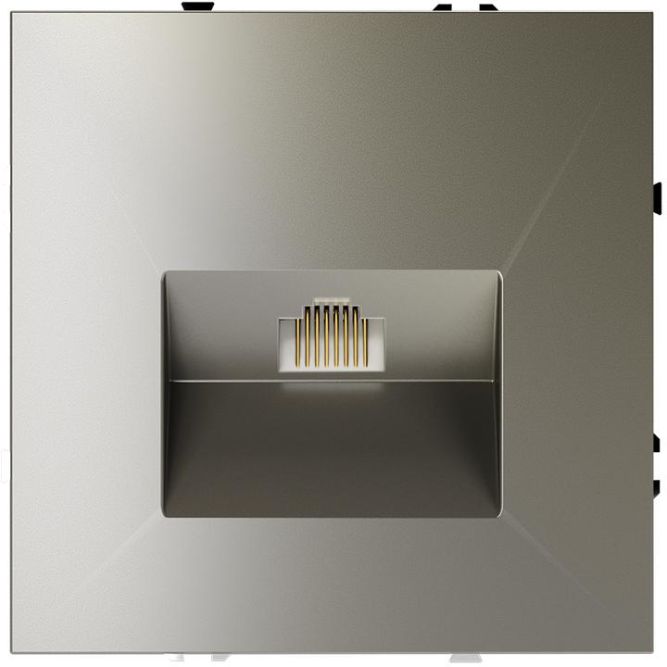 Розетка компьютерная 1-м СП S70 RJ45 кат.6 механизм шелк Voltum VLS060104