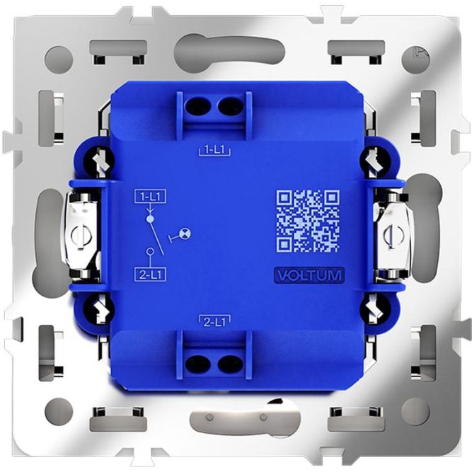 Выключатель 1-кл СП S70 10А с подсветкой механизм бел. матов. Voltum VLS010202