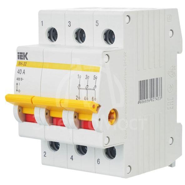 Выключатель нагрузки ВН-32 40А/3П IEK MNV10-3-040