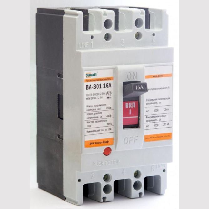 Выключатель автоматический 3п 40А 25кА ВА-301 SchE 21004DEK
