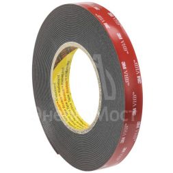 Лента монтажная двусторонняя VHBТМ 5952 F основа вспененный акрил адгезив VHВ 19ммх3м черн. 3М 7100211813