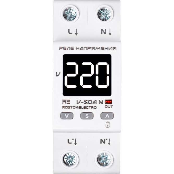 Реле напряжения RE V-50А W