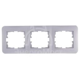 Рамка 3-м KARINA LIFE горизонт. жемчуж./бел. перламутр. LEZARD 708-3000-148