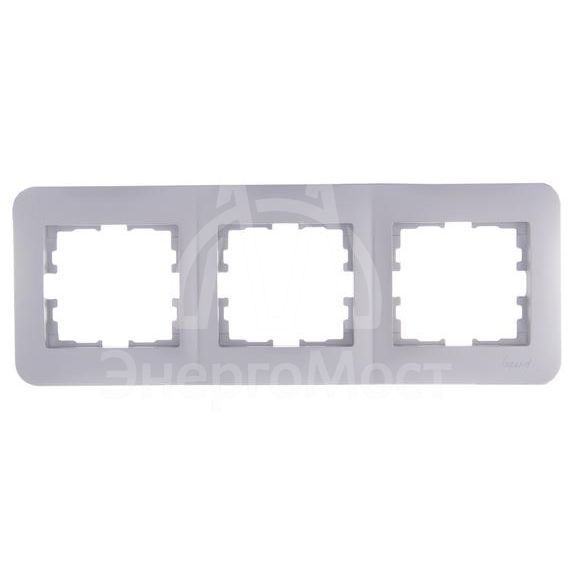 Рамка 3-м KARINA LIFE горизонт. жемчуж./бел. перламутр. LEZARD 708-3000-148