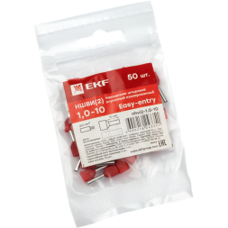Наконечник штыревой втулочный НШвИ(2) 1.0-10 (уп.50шт) EKF nhvi2-1.0-10