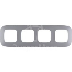 Рамка 4-м Valena Allure универсальная алюм. Leg 754394