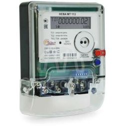 Счетчик НЕВА МТ 113 AS ОР ЖКИ 1ф 5-100А 220В многотариф.; винт Моск. вр. Тайпит 6032799