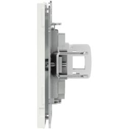 Розетка компьютерная 1-м KANT RJ45 кат.6A без шторки бел. магнолия DKC 7000673