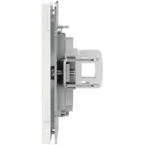 Розетка компьютерная 1-м KANT RJ45 кат.6A без шторки бел. магнолия DKC 7000673