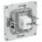 Розетка компьютерная 1-м KANT RJ45 кат.6A без шторки бел. магнолия DKC 7000673