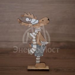 Фигура деревянная &amp;quot;Рождественский Олень&amp;quot; синий 10.5х4х18см NEON-NIGHT 504-005