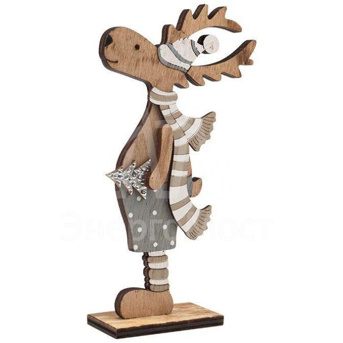 Фигура деревянная &amp;quot;Рождественский Олень&amp;quot; синий 10.5х4х18см NEON-NIGHT 504-005