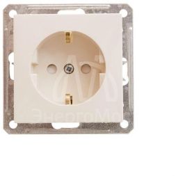 Механизм розетки 1-м СП W59 16А защ. шторки с заземл. сл. кость SchE RS16-152-2-86 (РС16-152-2-86)