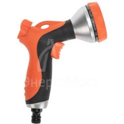 Пистолет-распылитель многофункциональный с прорезиненной ручкой и курком 7 режимов ЧЕТЫРЕ СЕЗОНА 62-0286