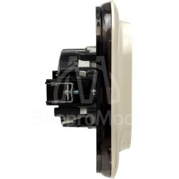 Розетка 2-м СП Valena Allure 16А IP20 250В 2х2К+З с лиц. панелью защ. шторки безвинт. зажимы сл. кость Leg 753826