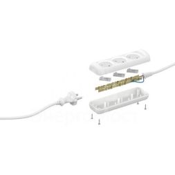 Удлинитель U-3-3m 3х3м без зазeмл. ПВС 2х1 10А ЭРА Б0028355