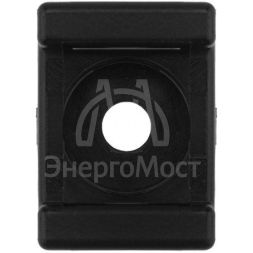 Площадка для крепления стяжки 22х16мм (ПС-2) черн. (уп.10шт) Rexant 07-2103-10