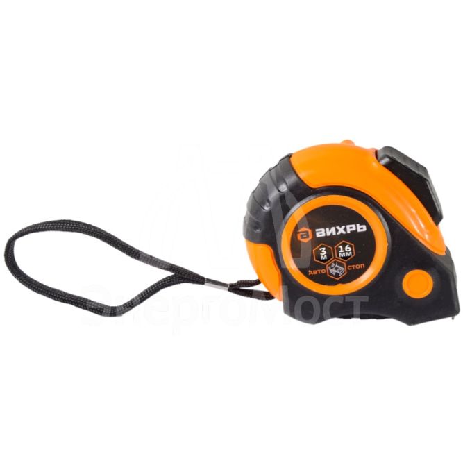 Рулетка Вихрь 3м х 16мм автостоп