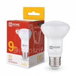 Лампа светодиодная LED-R63-VC 9Вт 230В E27 3000К 810лм IN HOME 4690612024301