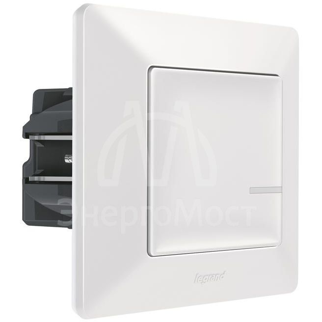 Выключатель умный проводной Valena Life с опцией светорег. 5-300Вт 230В бел. Netatmo 752184