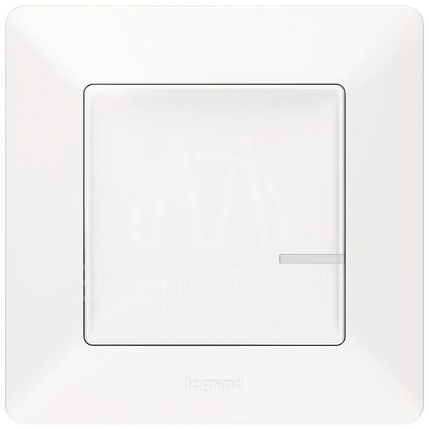 Выключатель умный проводной Valena Life с опцией светорег. 5-300Вт 230В бел. Netatmo 752184