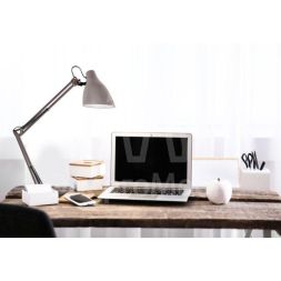 Светильник KD-335 C26 настольный с метал. струбциной 230В 40Вт E27 тауп Camelion 13878