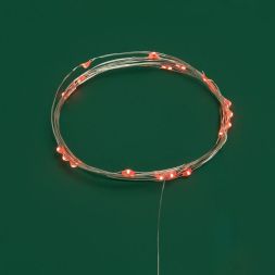 Гирлянда светодиодная "Роса" 5м 50 LED оранж. IP20 2хАА (в комплект не входят) Neon-Night 302-061