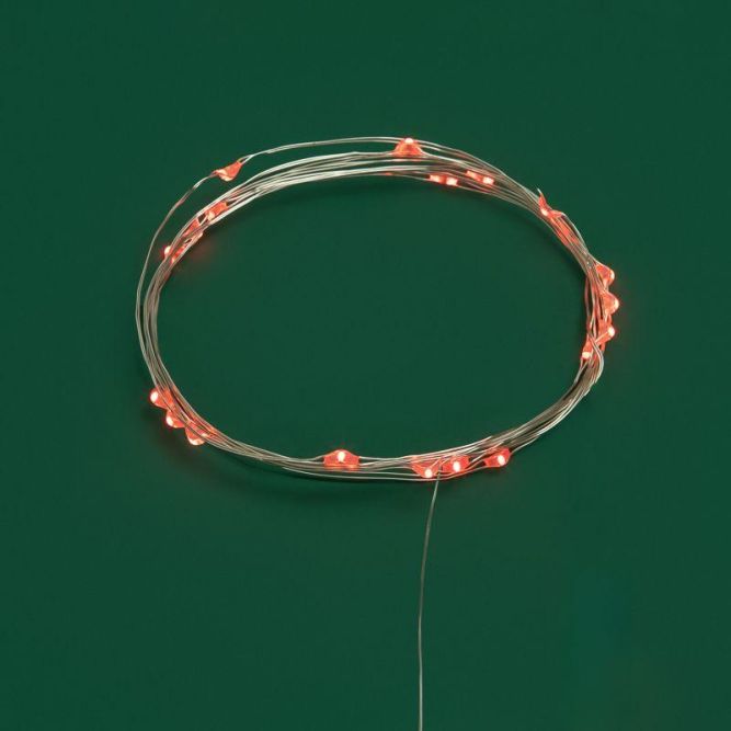 Гирлянда светодиодная "Роса" 5м 50 LED оранж. IP20 2хАА (в комплект не входят) Neon-Night 302-061