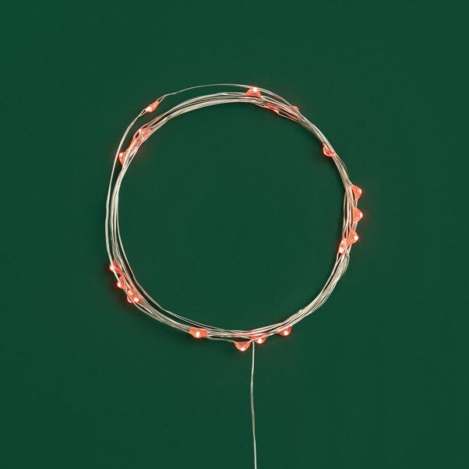 Гирлянда светодиодная "Роса" 5м 50 LED оранж. IP20 2хАА (в комплект не входят) Neon-Night 302-061