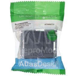 Механизм выключателя 3-кл. СП AtlasDesign 10А IP20 (сх. 1+1+1) 10AX грифель SchE ATN000731