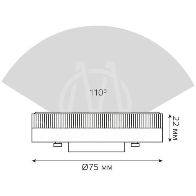 Лампа светодиодная Elementary GX53 9Вт 4100К Gauss 83829